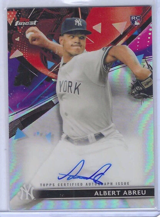 ALBERT ABREU 2021 TOPPS FINEST REFRACTOR ROOKIE AUTO RC #FA-AA