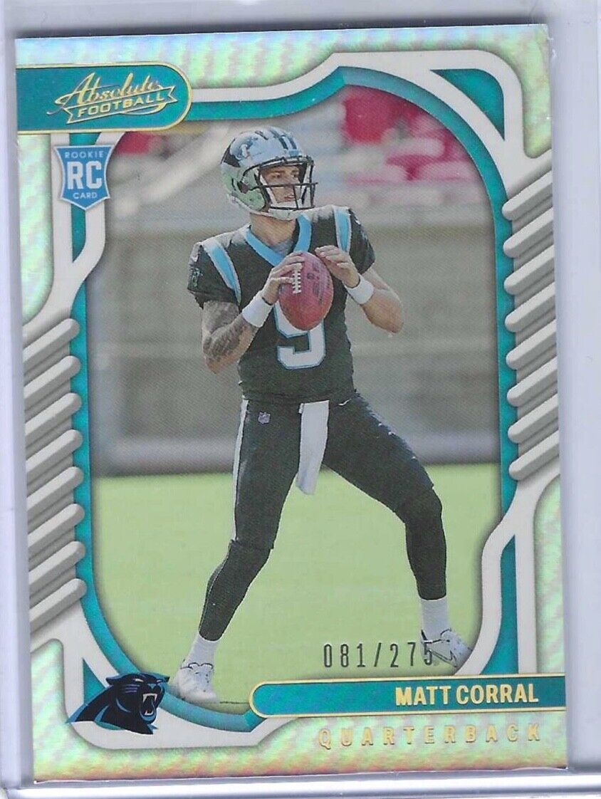 MATT CORRAL 2022 PANINI ABSOLUTE SILVER FOIL ROOKIE RC #D 081/275