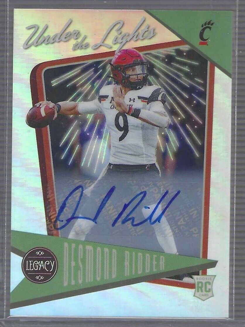 DESMOND RIDDER 2022 PANINI LEGACY UNDER THE LIGHTS SILVER PRIZM AUTO RC #UL-3