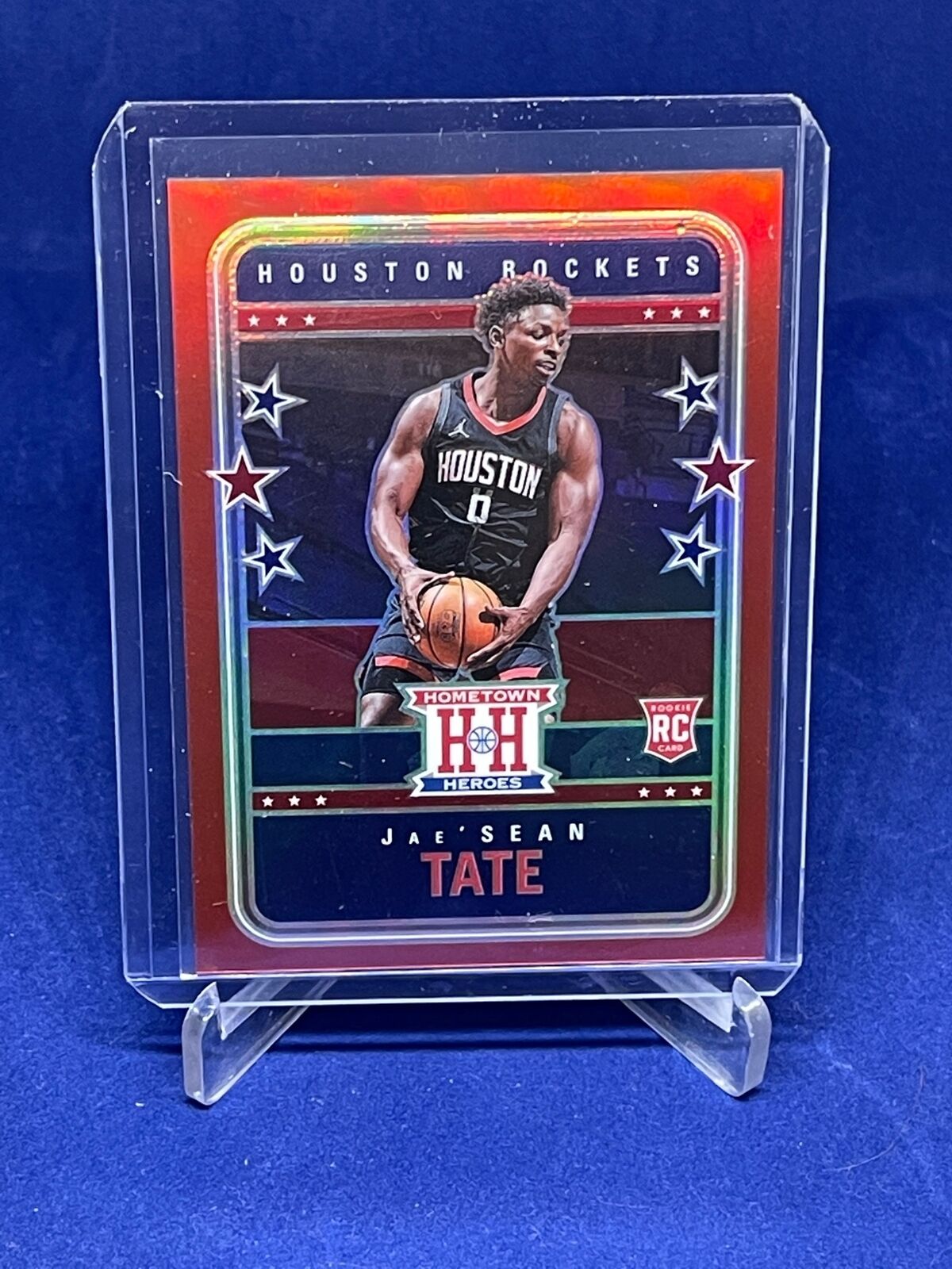 JAE'SEAN TATE 2020-21 PANINI CHRONICLES HOMETOWN HEROES RED PRIZM RC #D 129/149