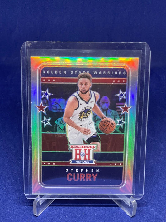 STEPHEN CURRY 2020-21 PANINI CHRONICLES HOMETOWN HEROES SILVER PRIZM #555