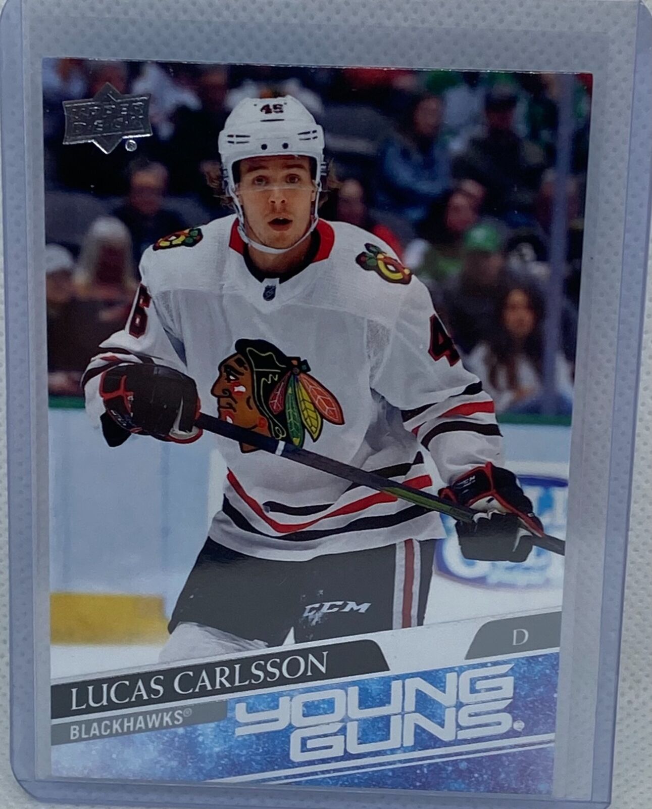 LUCAS CARLSSON 2020-21 UPPER DECK SERIES 1 YOUNG GUNS ROOKIE RC #212