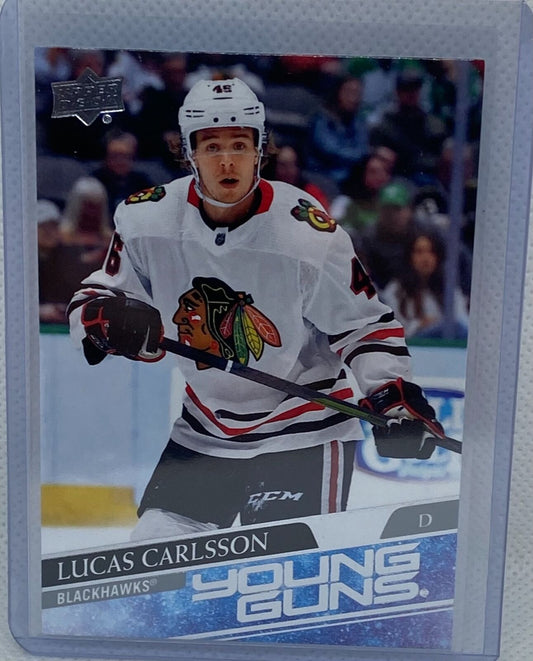 LUCAS CARLSSON 2020-21 UPPER DECK SERIES 1 YOUNG GUNS ROOKIE RC #212