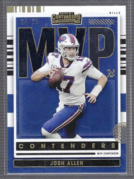 JOSH ALLEN 2021 PANINI CONTENDERS GOLD FOIL MVP CONTENDERS #D 06/25