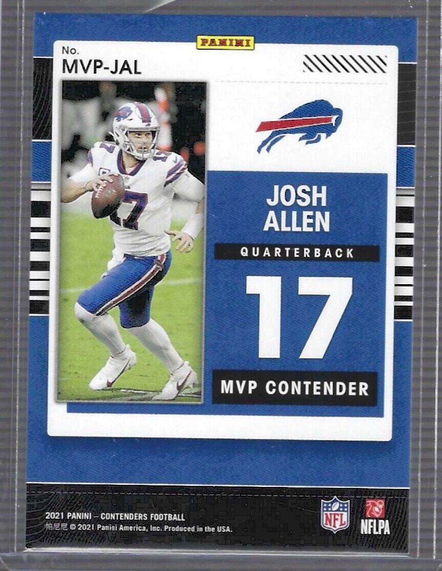 JOSH ALLEN 2021 PANINI CONTENDERS GOLD FOIL MVP CONTENDERS #D 06/25