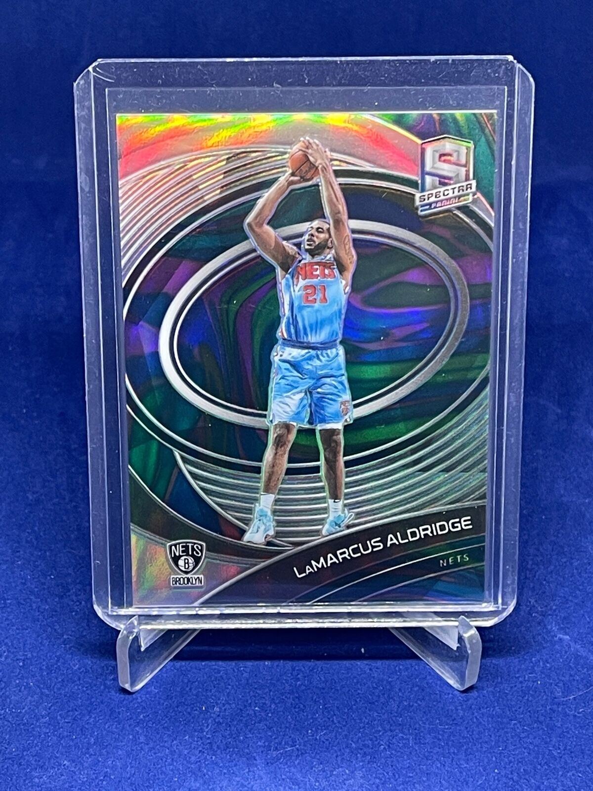 LAMARCUS ALDRIDGE 2020-21 PANINI SPECTRA MARBLE PRIZM #D 3/5