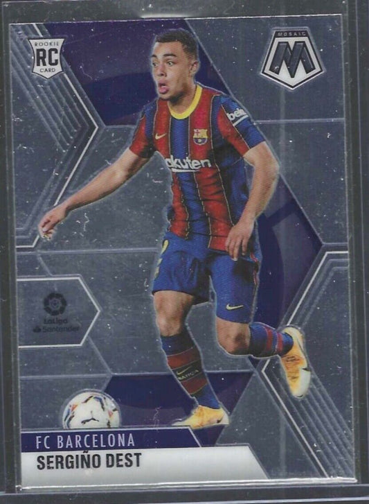 SERGINO DEST 2020-21 PANINI MOSAIC LA LIGA ROOKIE RC #58