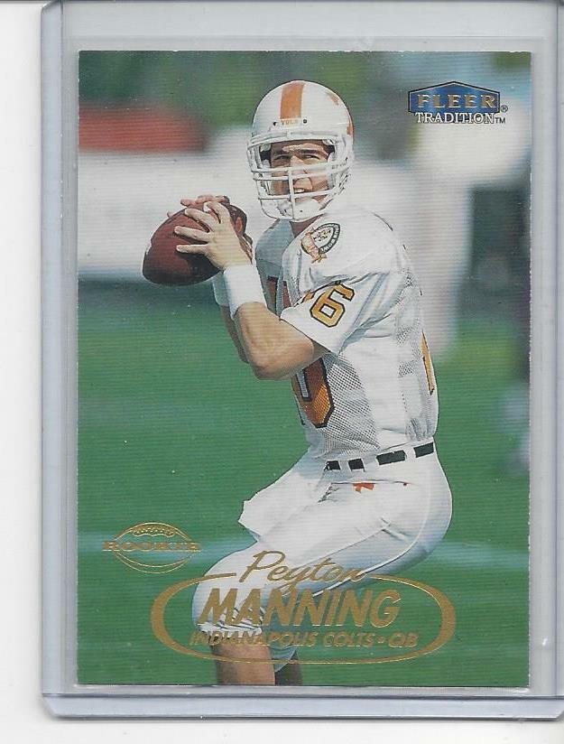 PEYTON MANNING 1998 FLEER TRADITION COLTS TENNESSEE VOLS TRUE ROOKIE RC #235