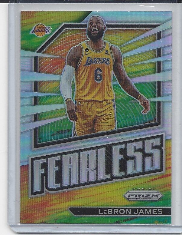 LEBRON JAMES 2022-23 PANINI PRIZM FEARLESS SILVER PRIZMS #18