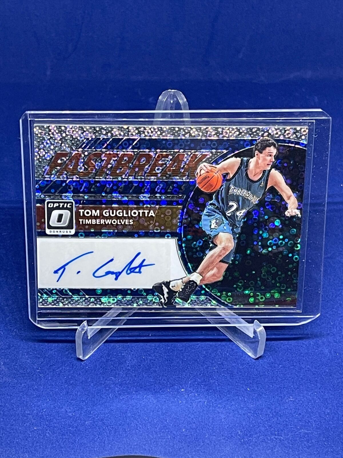 TOM GUGLIOTTA 2017-18 PANINI DONRUSS OPTIC FASTBREAK SIGNATURES PRIZM AUTO