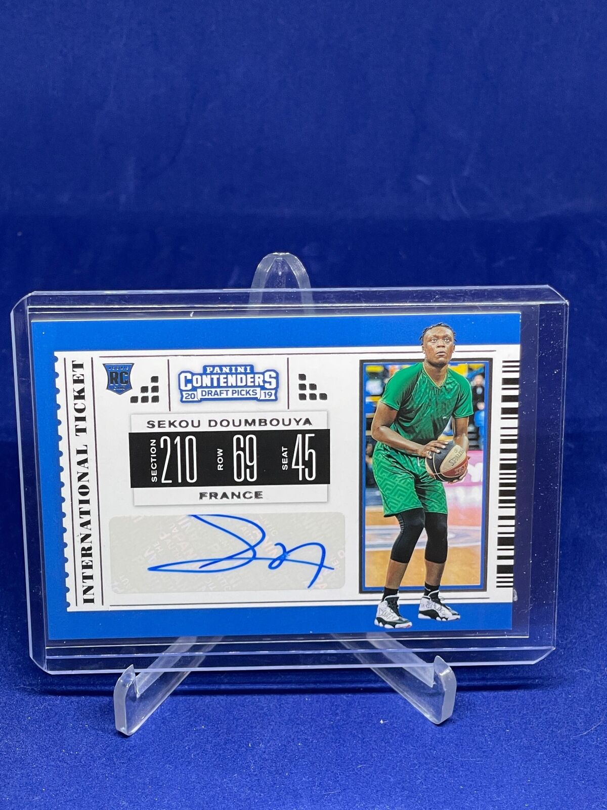 SEKOU DOUMBAYA 2019 PANINI CONTENDERS DRAFT PICKS INTERNATIONAL AUTO RC #1