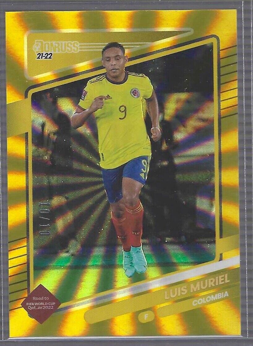 LUIS MURIEL 2021-22 PANINI DONRUSS GOLD LASER FOIL #D 10/10