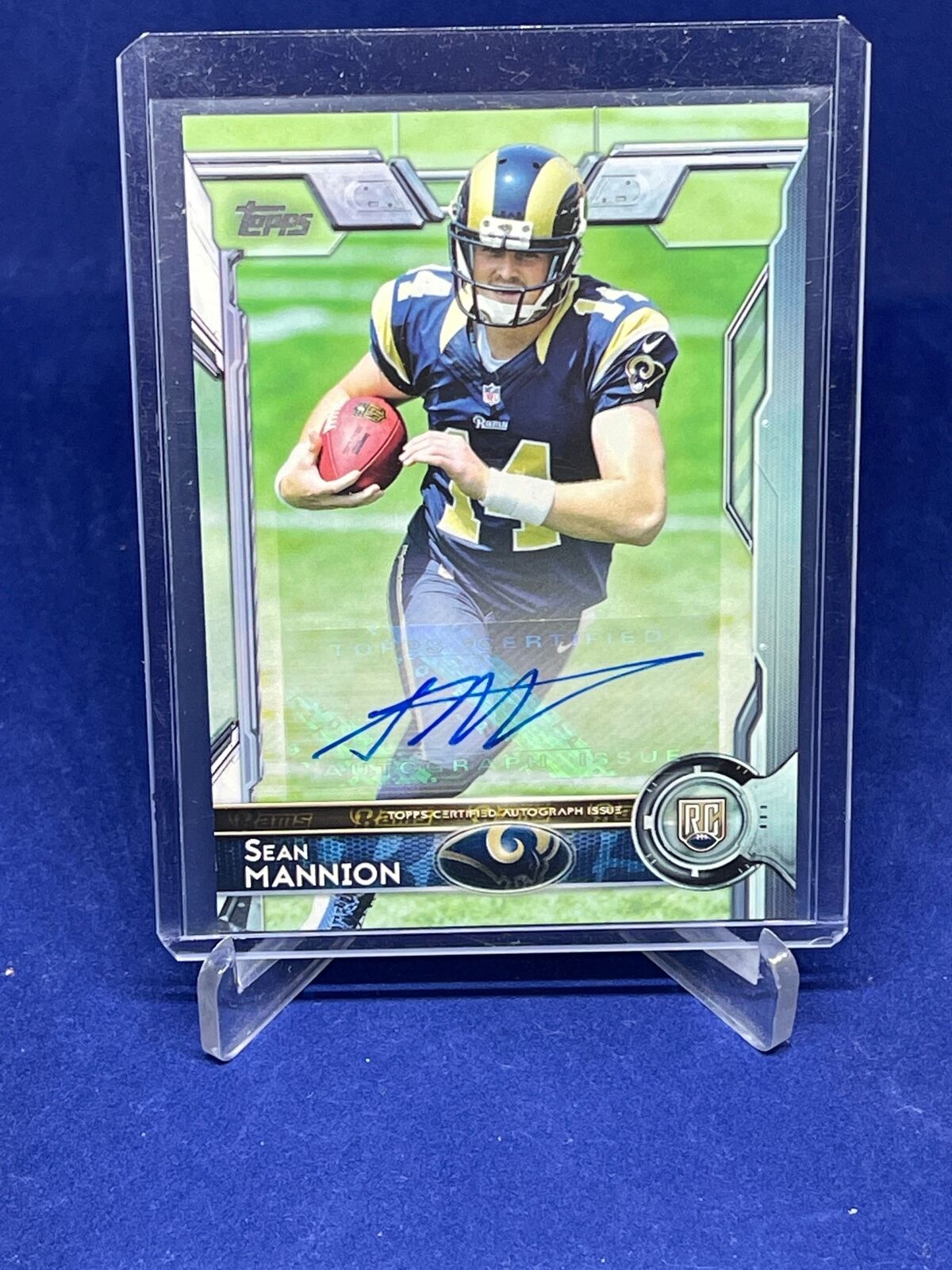 SEAN MANNION 2015 TOPPS SP PHOTO VARIATION AUTO ROOKIE RC #499