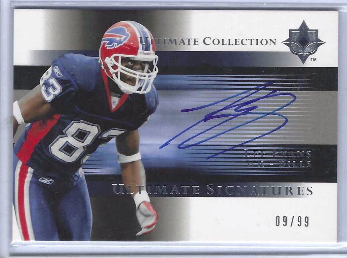LEE EVANS 2005 UPPER DECK ULTIMATE COLLECTION ON CARD AUTO #D 9/99
