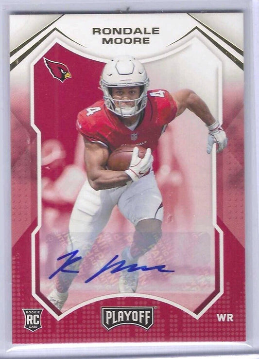 RONDALE MOORE 2021 PANINI PLAYOFF ROOKIE AUTO RC #216