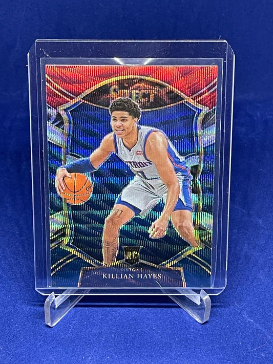 KILLIAN HAYES 2020-21 PANINI SELECT CONCOURSE TRI COLOR WAVE PRIZM ROOKIE RC #67