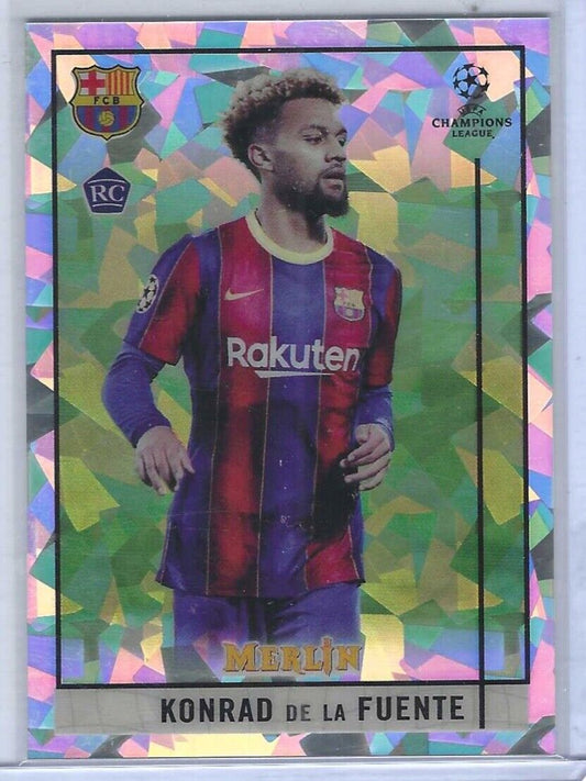 KONRAD DE LA FUENTE 2020-21 TOPPS MERLIN ATOMIC CRACKED ICE REFRACTOR RC #D /250