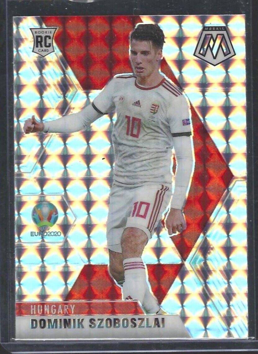 DOMINIK SZOBOSZLAI 2020-21 PANINI MOSAIC EURO SILVER MOSAIC PRIZM ROOKIE RC #49