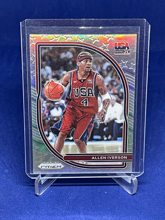 ALLEN IVERSON 2020-21 PANINI PRIZM USA SILVER PRIZM SP #1