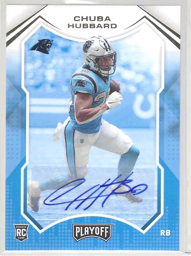 CHUBA HUBBARD 2021 PANINI PLAYOFF ROOKIE AUTO RC #234