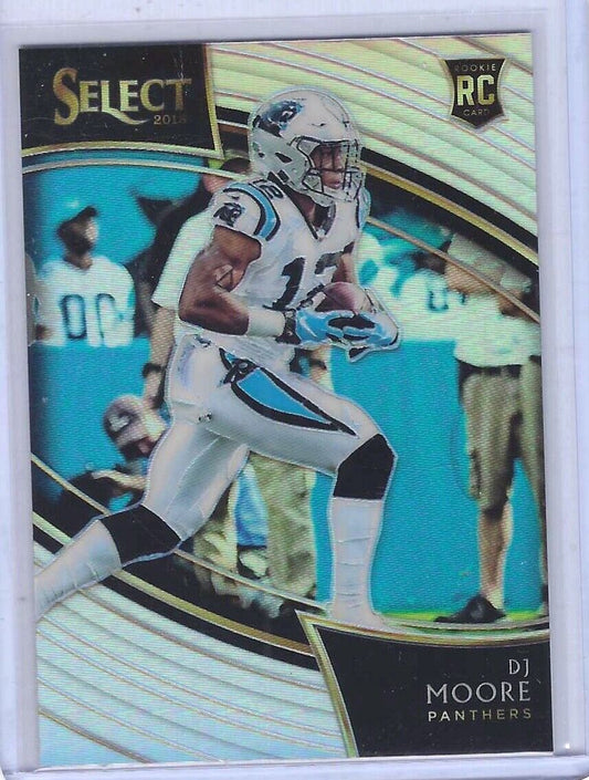 DJ MOORE 2018 PANINI SELECT FIELD LEVEL SILVER PRIZM ROOKIE RC #208