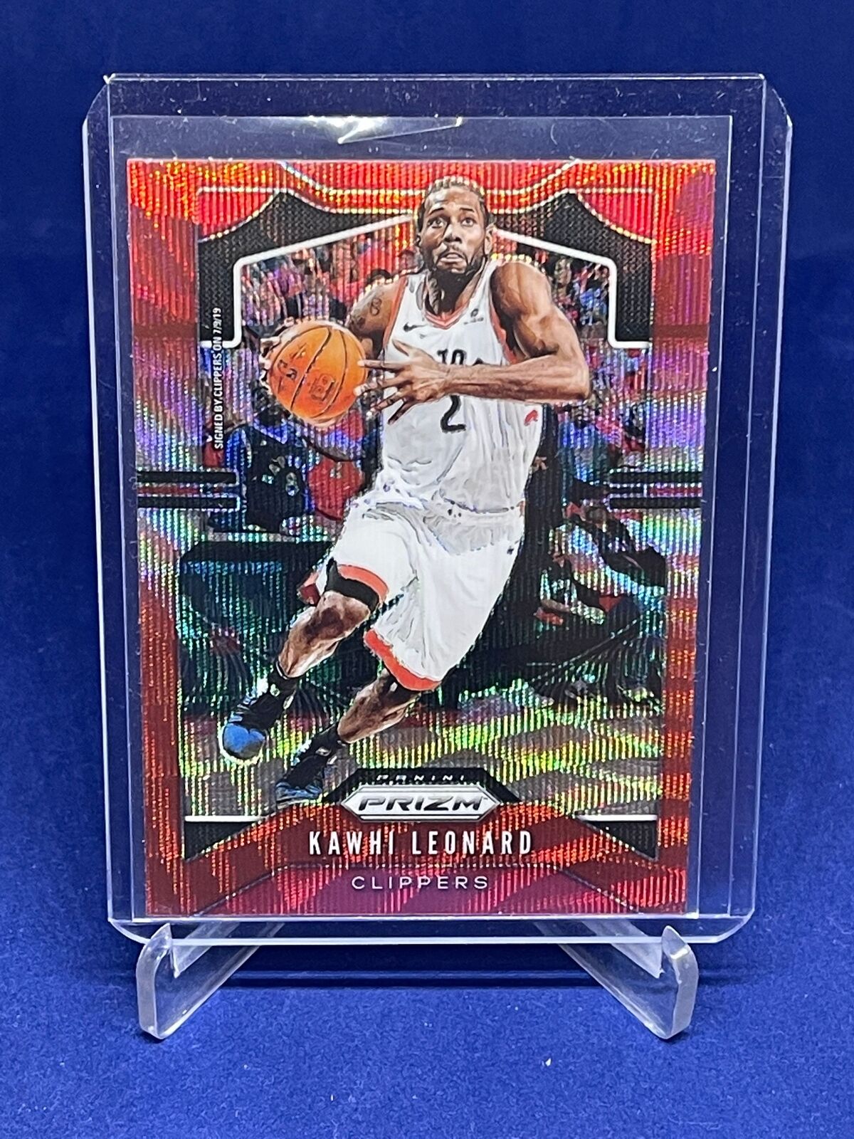 KAWHI LEONARD 2019-20 PANINI PRIZM RED RUBY WAVE PRIZM #149