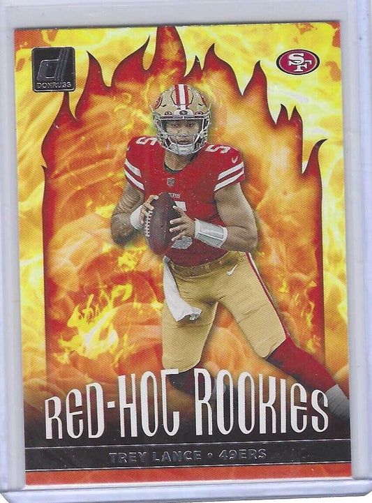 TREY LANCE 2021 PANINI DONRUSS RED HOT ROOKIES ROOKIE RC #RHR-TLA