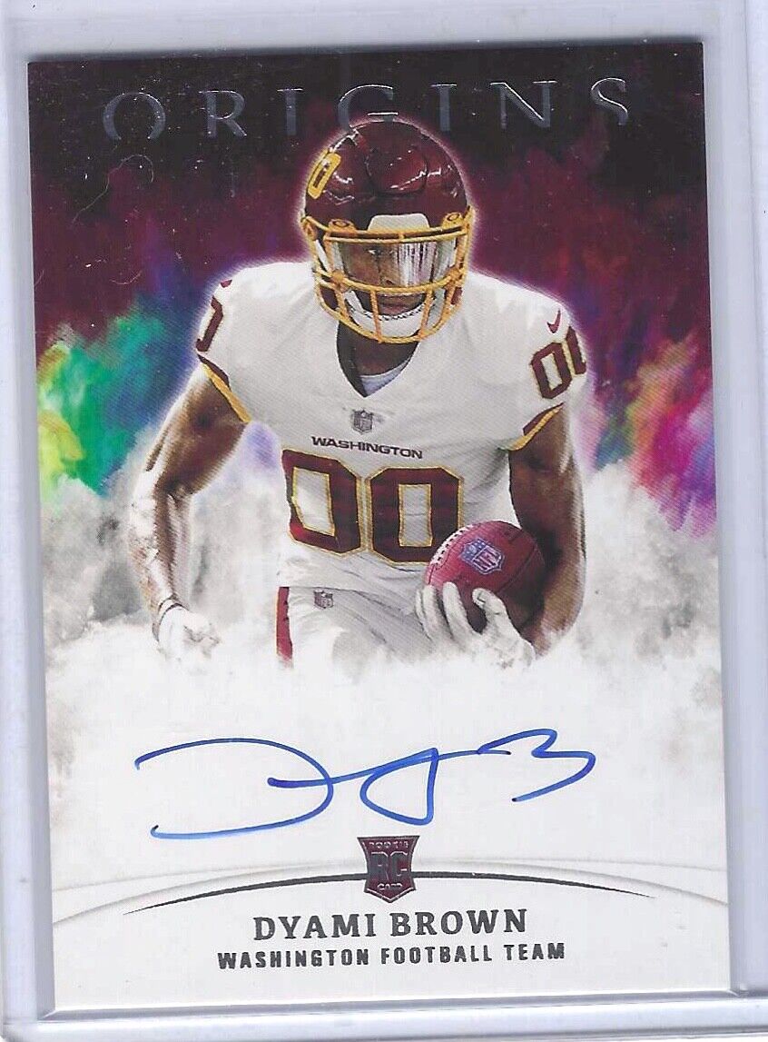 DYAMI BROWN 2021 PANINI ORIGINS ROOKIE ON CARD AUTO RC #RA-DB