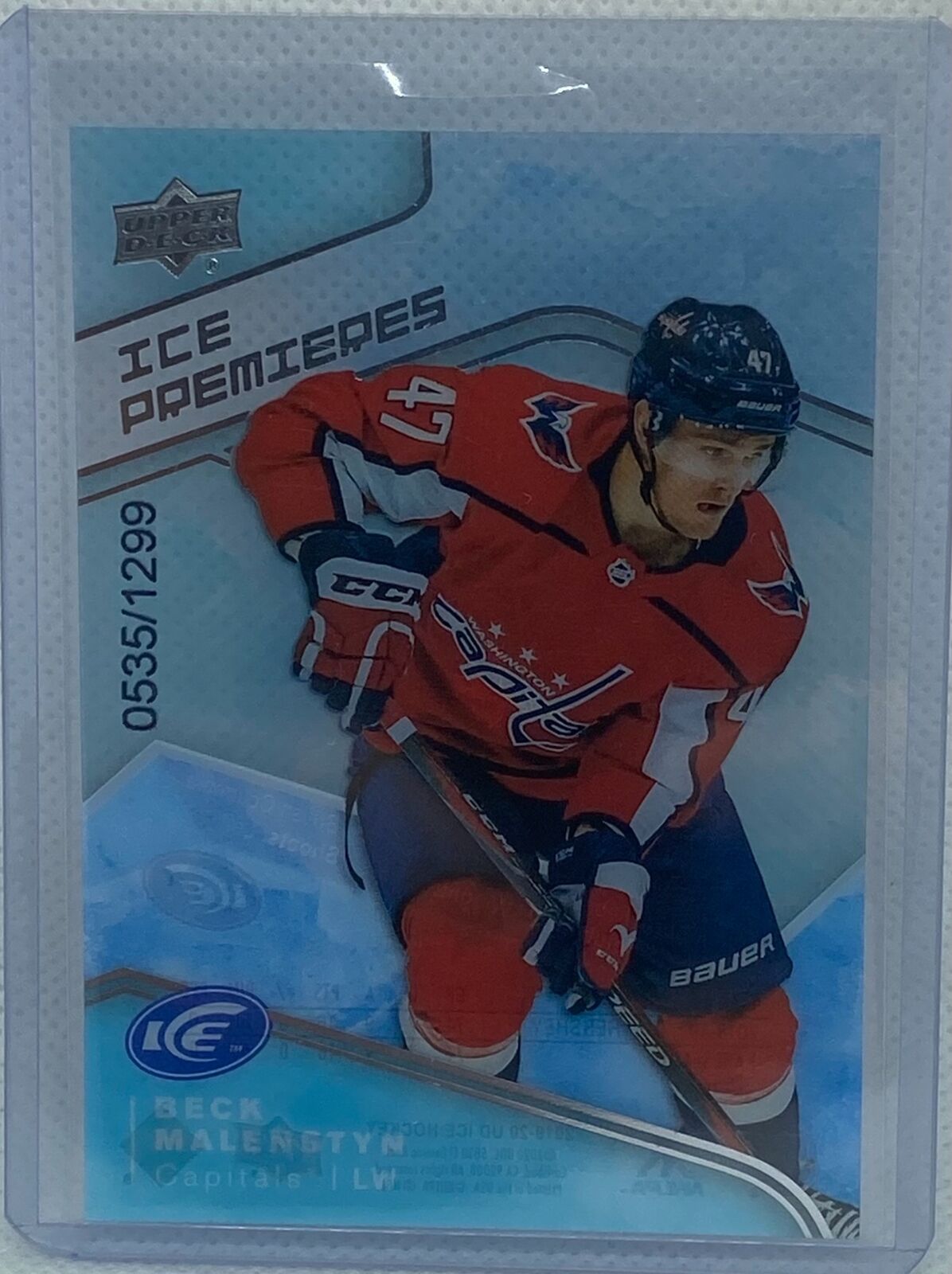 BECK MALENSTYN 2019-20 UPPER DECK ICE PREMIERES RC #D 535/1299