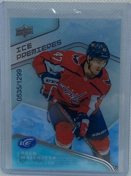 BECK MALENSTYN 2019-20 UPPER DECK ICE PREMIERES RC #D 535/1299
