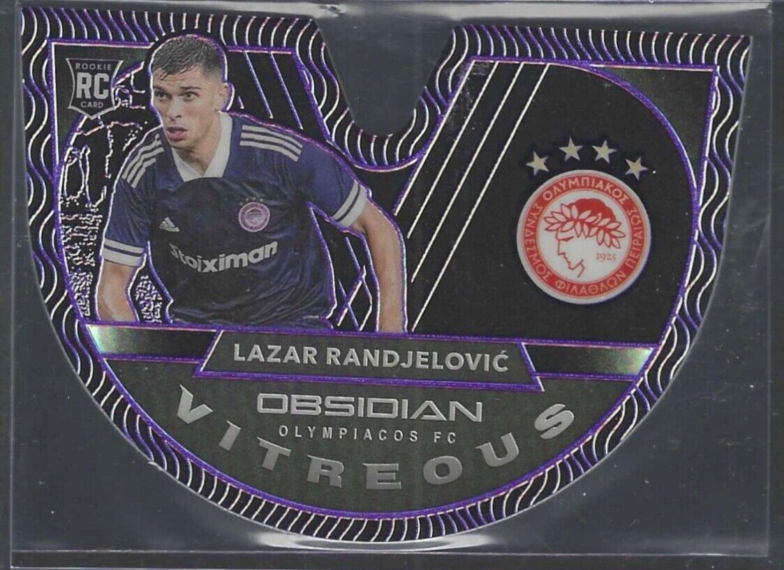 LAZAR RANDJELOVIC 2020-21 PANINI OBSIDIAN VITREOUS DIE CUT PURPLE RC #D 60/60