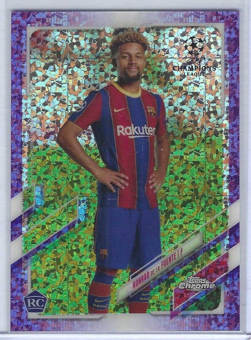 KONRAD DE LA FUENTE 2020-21 TOPPS CHROME PURPLE MINI DIAMOND REFRACTOR RC /250