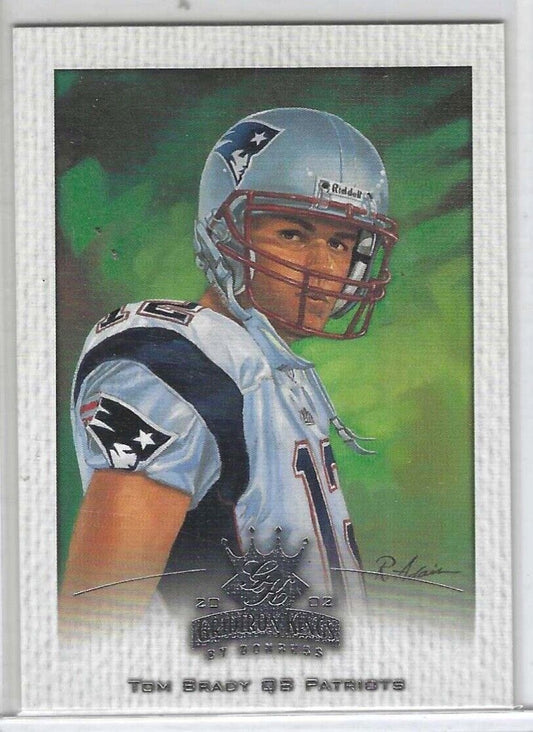 TOM BRADY 2002 DONRUSS GRIDIRON KINGS CROWNING MOMENT #55