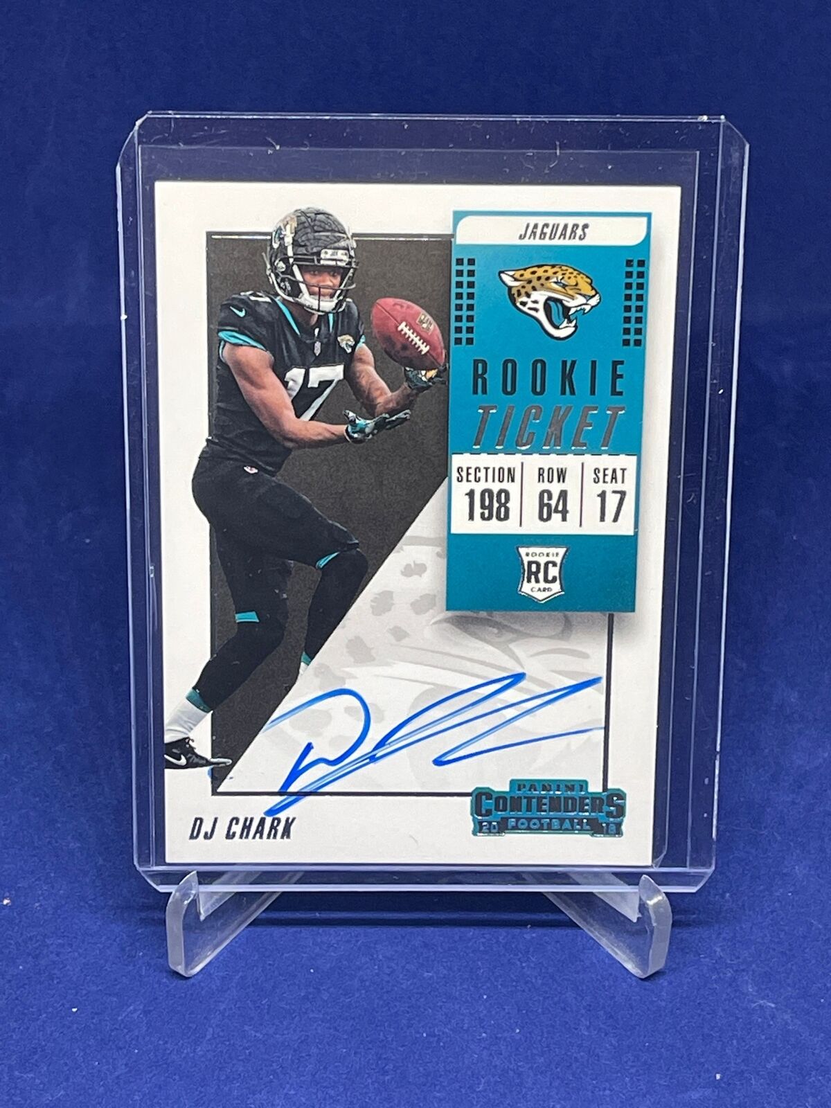 DJ CHARK 2018 PANINI CONTENDERS ROOKIE TICKET ON CARD AUTO RC #123