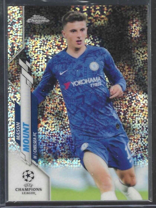 MASON MOUNT 2019-20 TOPPS CHROME UEFA ROOKIE SPECKLE REFRACTOR RC #30