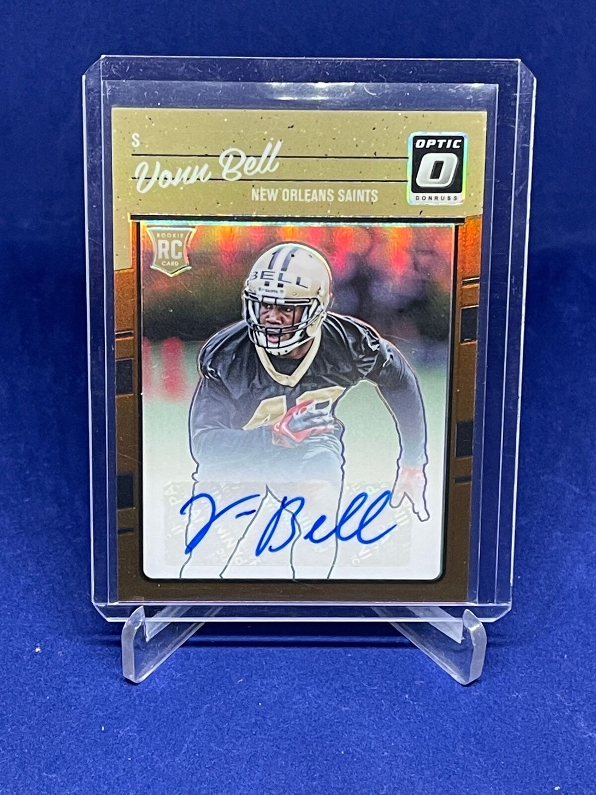 VONN BELL 2017 PANINI DONRUSS OPTIC BRONZE HOLO AUTO PRIZM RC #146