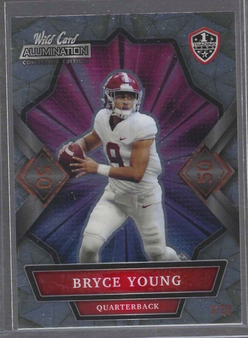 BRYCE YOUNG 2021 WILD CARD ALLUMINATION 50 #D 7/10
