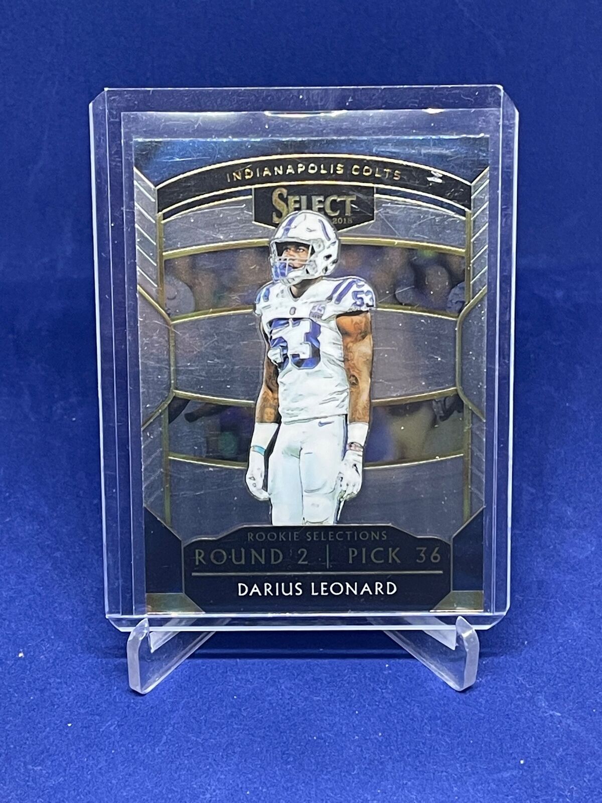 DARIUS LEONARD 2018 PANINI SELECT DRAFT SELECTIONS ROOKIE RC