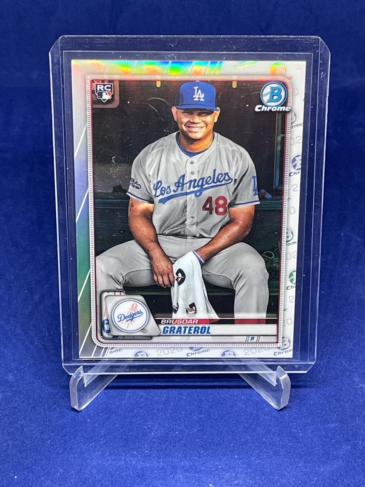 BRUSDAR GRATEROL 2020 BOWMAN CHROME SP PHOTO VARIATION REFRACTOR ROOKIE RC #5