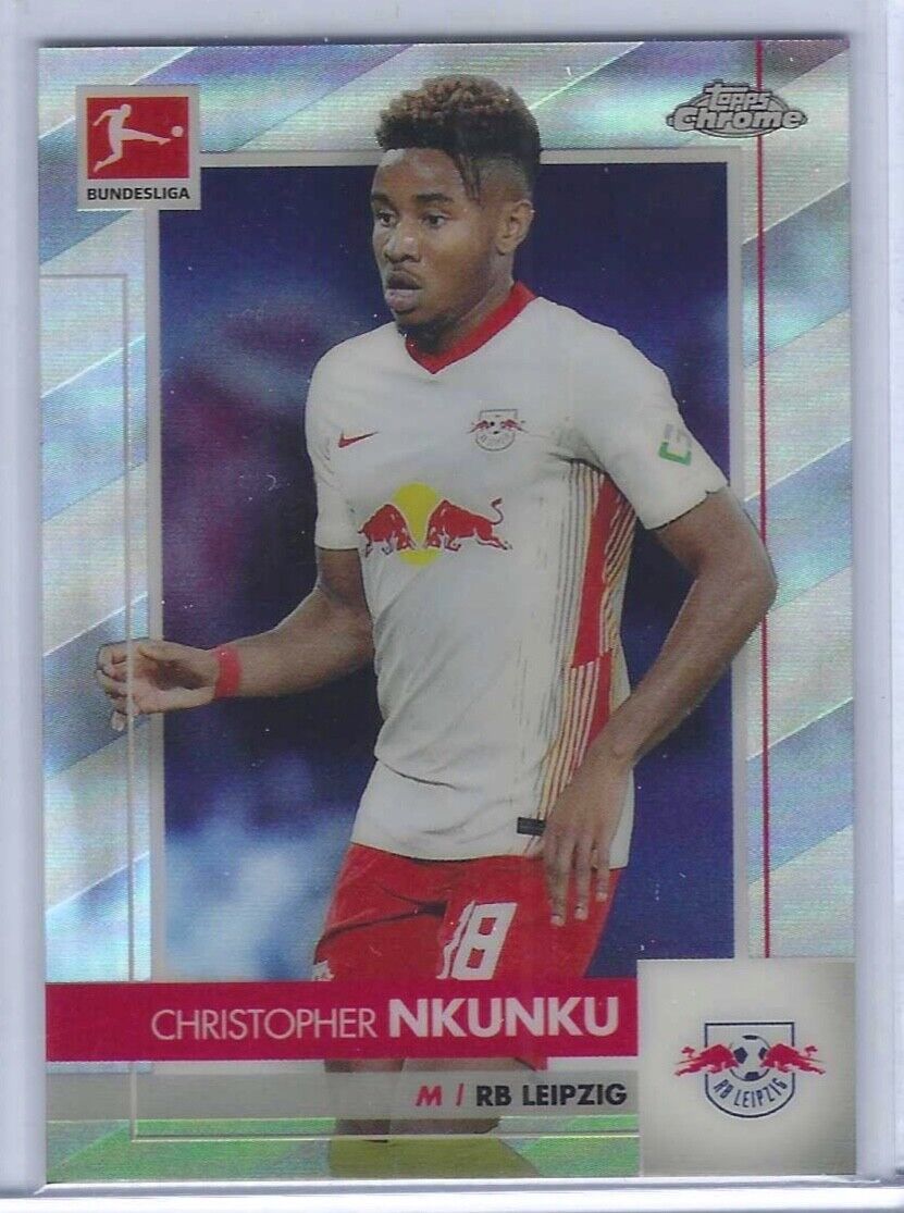 CHRISTOPHER NKUNKU 2020-21 TOPPS CHROME BUNDESLIGA ROOKIE REFRACTOR RC #59