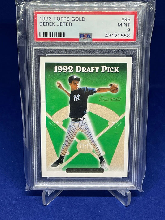 DEREK JETER 1993 TOPPS GOLD ROOKIE RC #98 PSA 9 MINT
