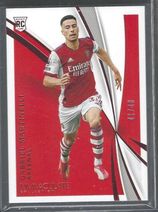 GABRIEL MARTINELLI 2020-21 PANINI IMMACULATE BRONZE ROOKIE RC #D 41/49