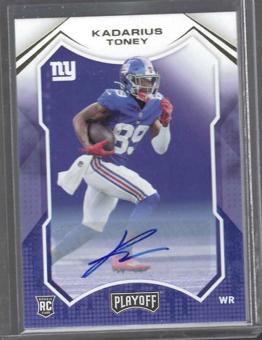 KADARIUS TONEY 2021 PANINI PLAYOFF ROOKIE AUTO RC #210