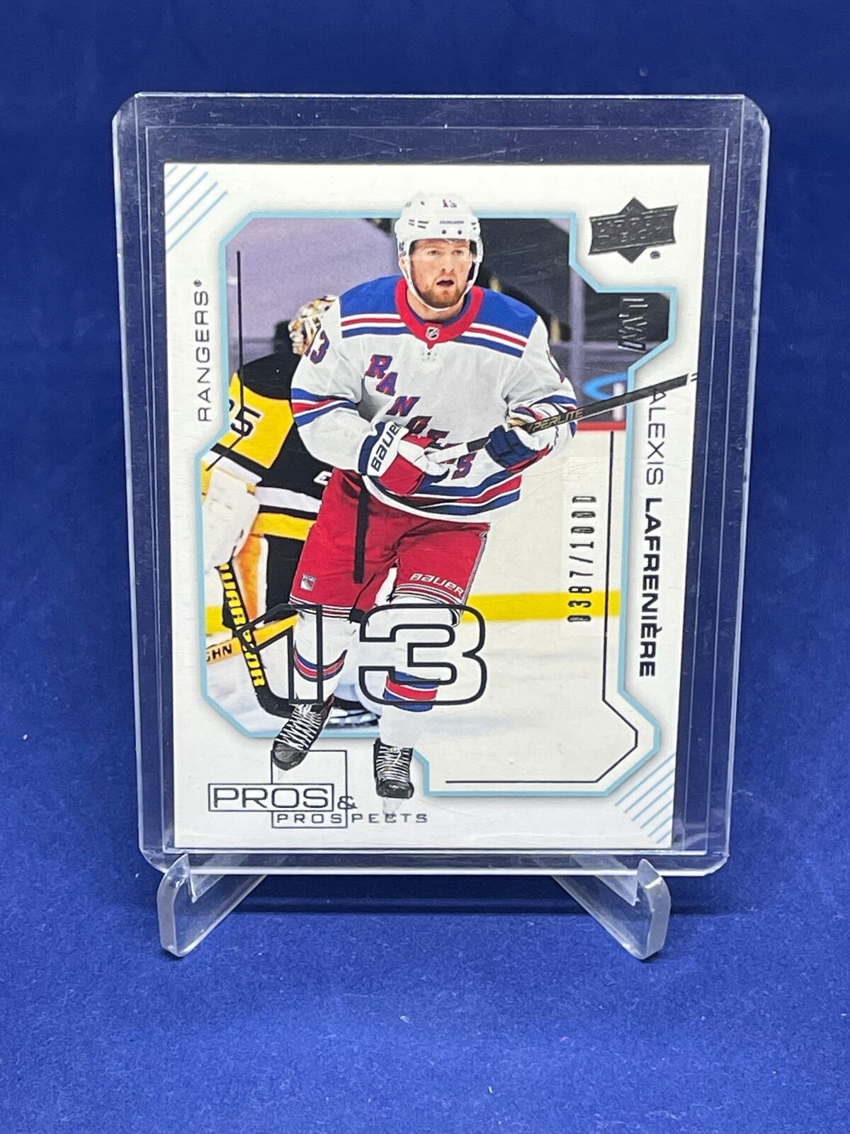 ALEXIS LAFRENIERE 2020-21 UPPER DECK EXTENDED SERIES PROS PROSPECTS RC #D /1000