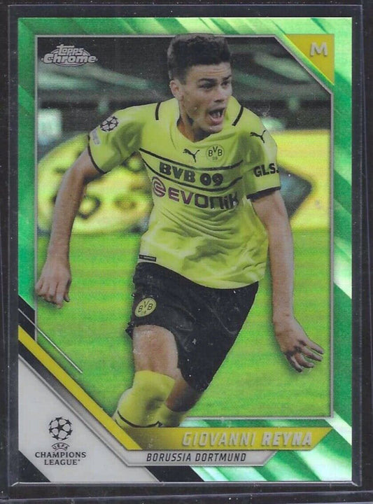 GIOVANNI REYNA 2022-23 TOPPS CHROME GREEN REFRACTOR #D 94/99
