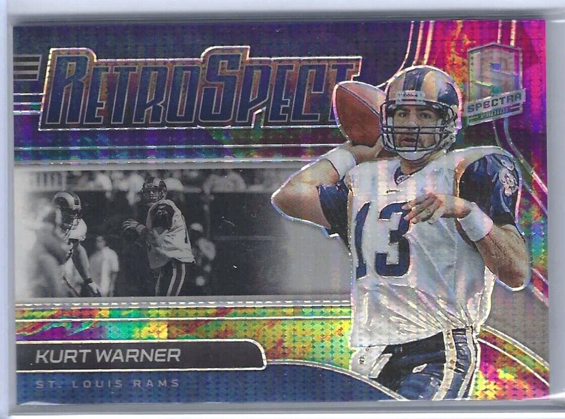 KURT WARNER 2021 PANINI SPECTRA CELESTIAL PRIZM RETROSPORT #D 55/99