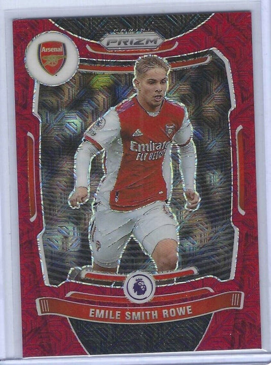 EMILE SMITH ROWE 2021-22 PANINI PRIZM EPL RED MOJO PRIZM RC #D 099/159