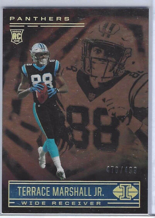 TERRACE MARSHALL JR 2021 PANINI ILLUSIONS BRONZE RC #D 470/499