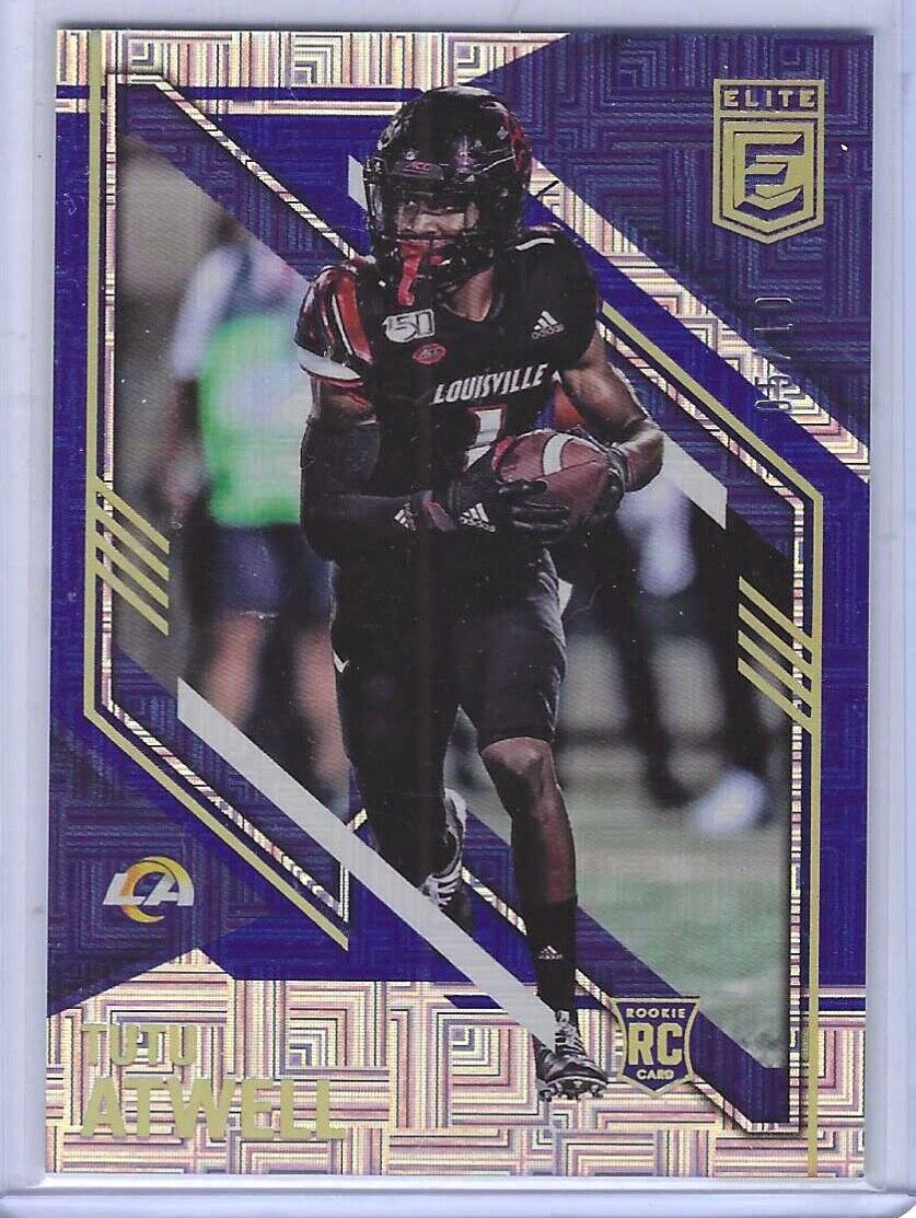 TUTU ATWELL 2021 DONRUSS ELITE BLUE SQUARES FOIL ROOKIE RC #D 05/10