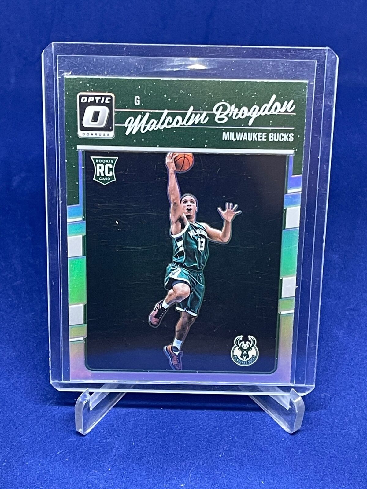 MALCOLM BROGDON 2016-17 PANINI DONRUSS OPTIC SILVER HOLO PRIZM ROOKIE RC #179